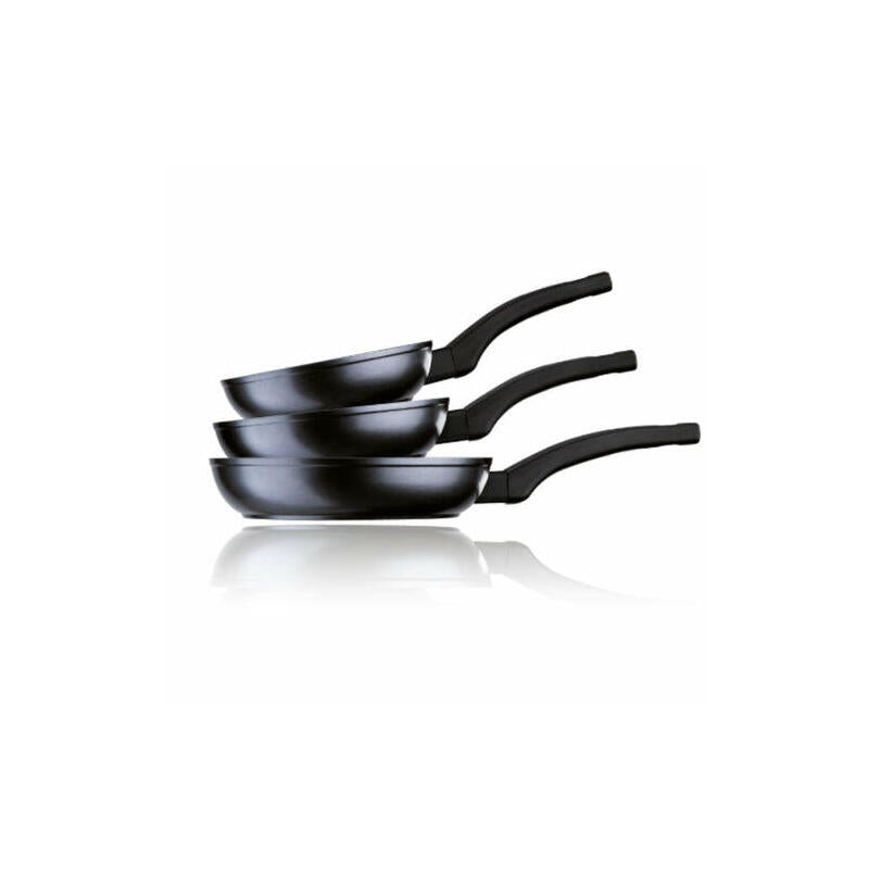 Pack 3 Sarténes Monix Hermanos Torres M240000 Ø18cm Ø22cm Ø26cm Aluminio Forjado Apta Para Inducción