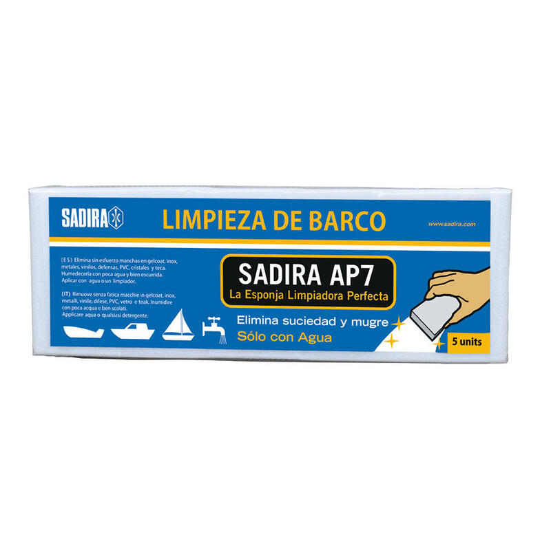 Pack 5 Uni. Esponjas Limpiadoras Naúticas Sadira