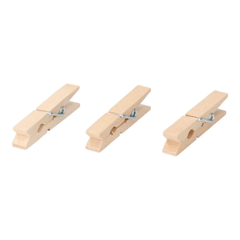 Pack De 10 Unidades - 24 Pinzas De Madera 7 Cm
