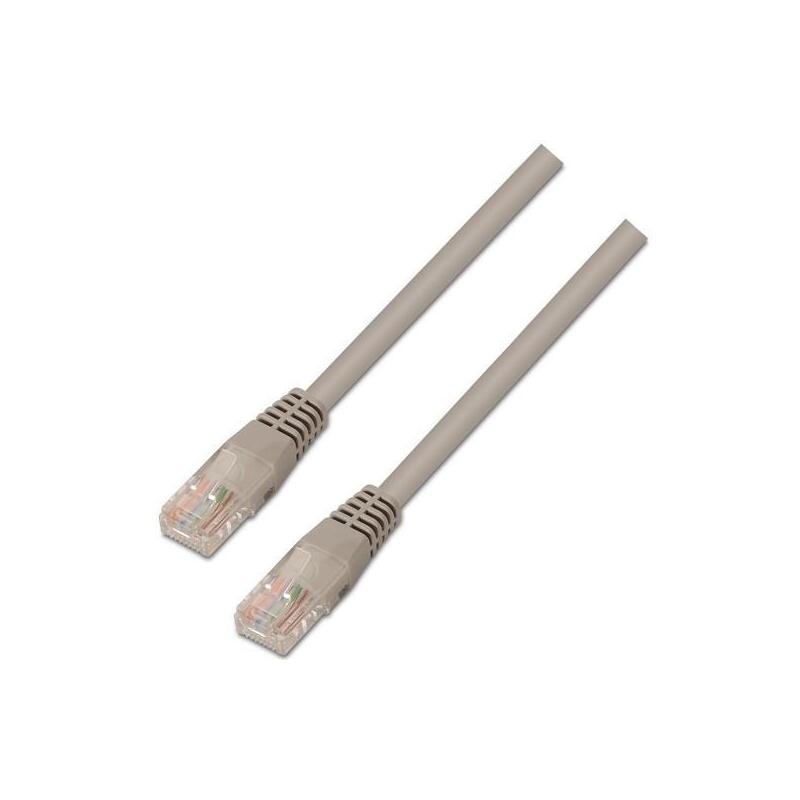 Pack De 10 Unidades Aisens Cable De Red Latiguillo Rj45 Cat.6 Utp Awg24 Gris 1,0m