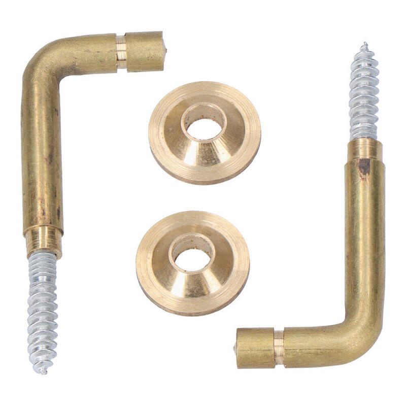 Pack De 10 Unidades - Alzapaños Torneados Latón 30 Mm. Recogedor De Cortina, 2 Uds