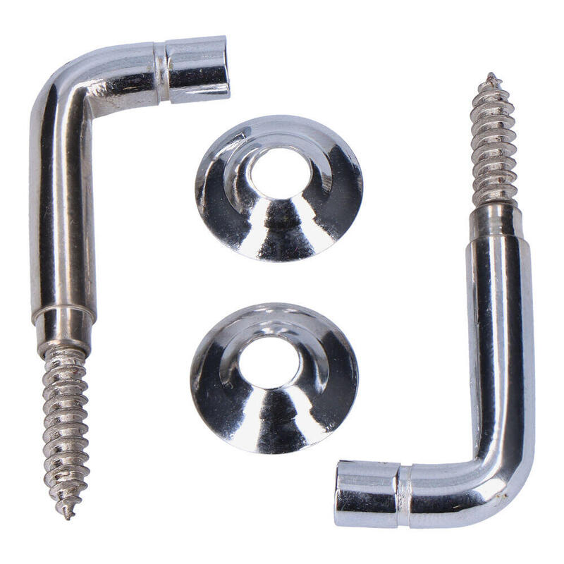 Pack De 10 Unidades - Alzapaños Torneados Latón Niquelado 30 Mm. Recogedor De Cortina, 2 Uds