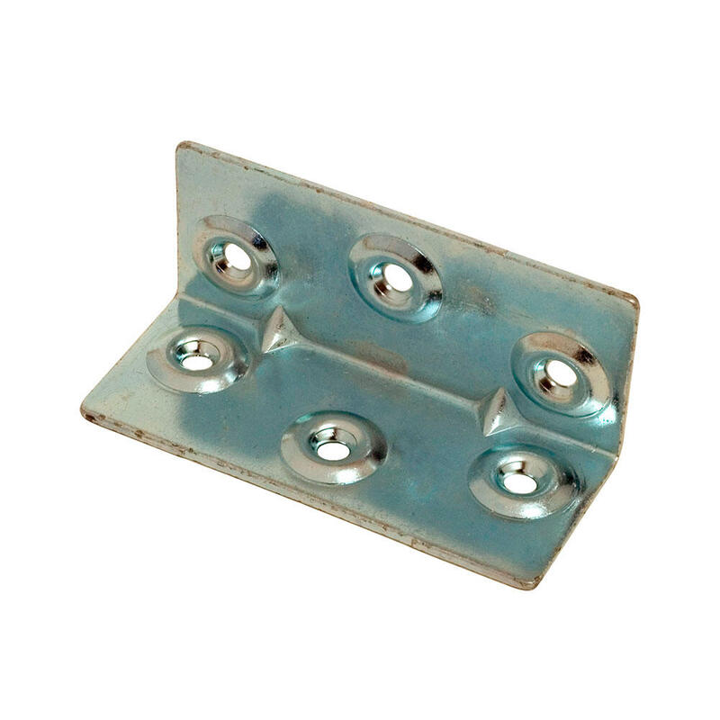 Pack De 10 Unidades - Angulo Refuerzo An09 Zincado 40 X 40 X 90 Mm