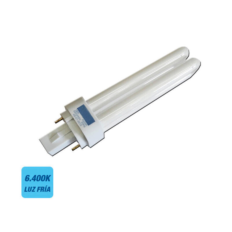 Pack De 10 Unidades - Bombilla Bajo Consumo Lynx 26w 2 Pins G24d-3 6400k Luz Fria 16,9cm Edm