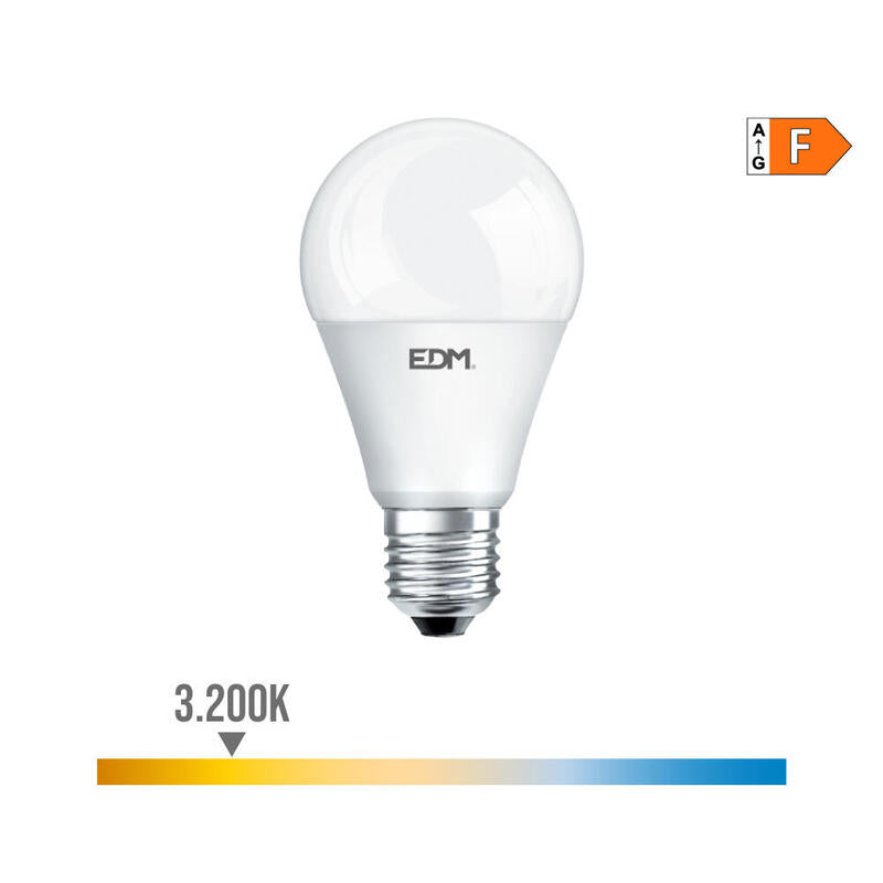 Pack De 10 Unidades - Bombilla Standard Led E27 7w 580lm 3200k Luz Calida Ø5,9x11cm Edm