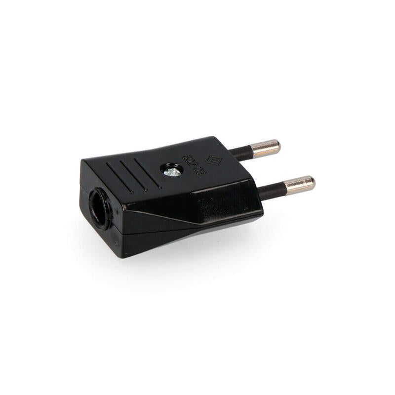 Pack De 10 Unidades - Clavija 10a 250v Negra Envasada Edm
