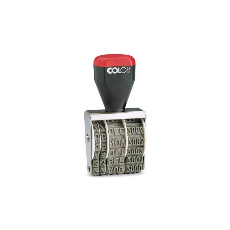 Pack De 10 Unidades Colop Sello 05000 Fechador Manual 5mm Español Rojo