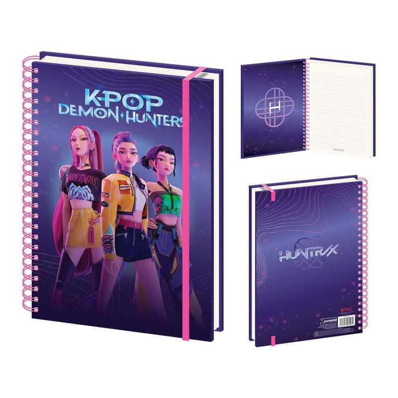 Pack De 10 Unidades - Cuaderno A4 Huntrix Kpop Demon Hunters