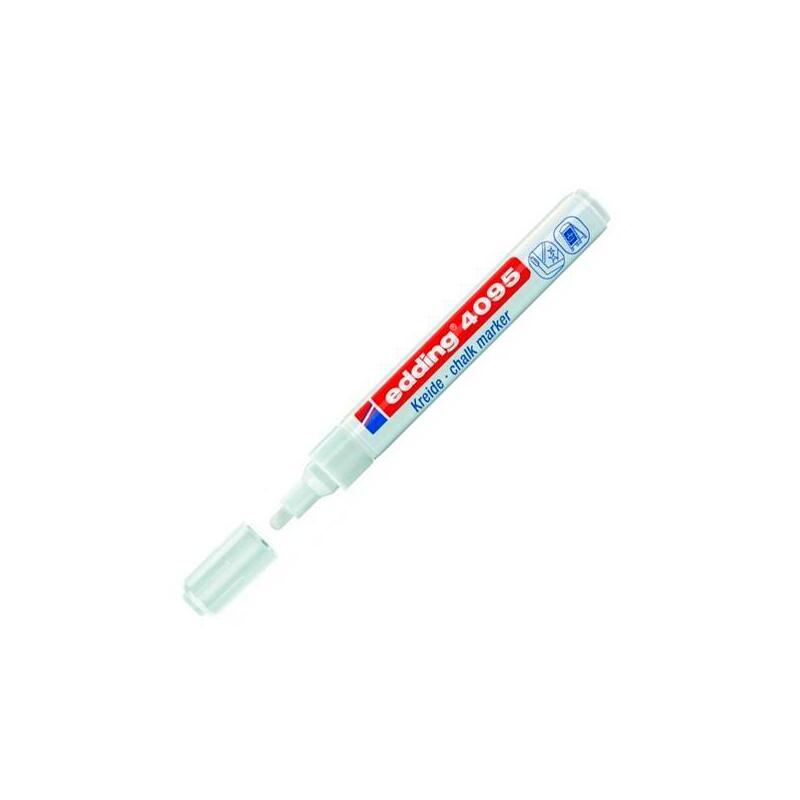 Pack De 10 Unidades Edding Marcador De Tiza Líquida 4095 Blanco