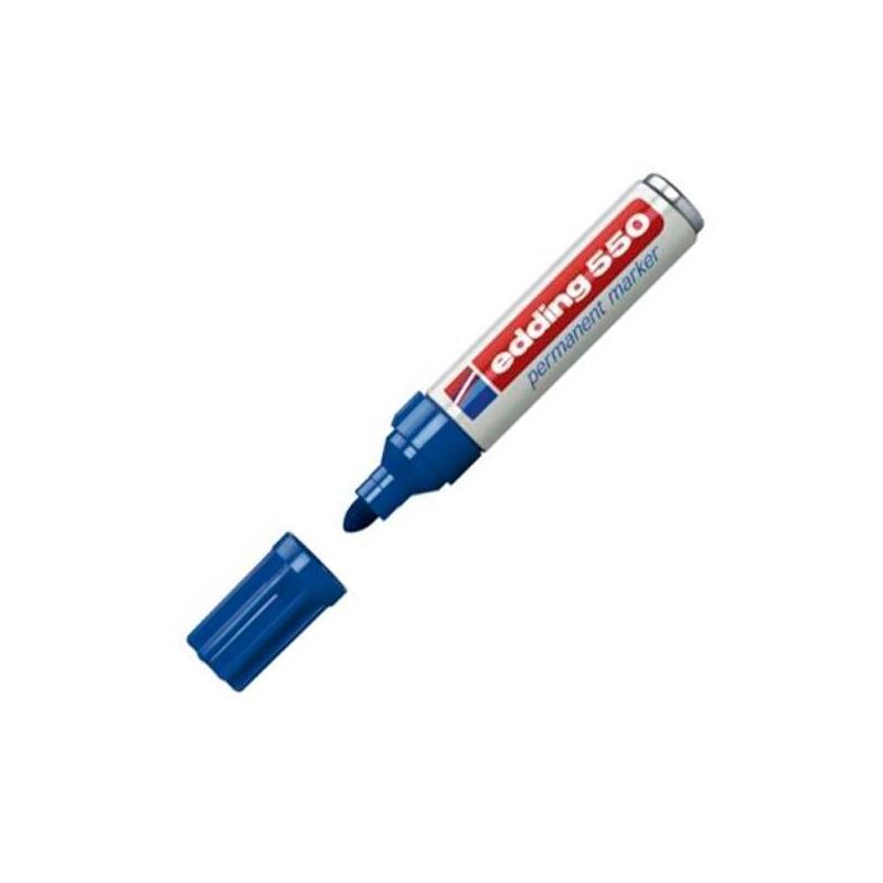 Pack De 10 Unidades Edding Marcador Permanente 550 Azul
