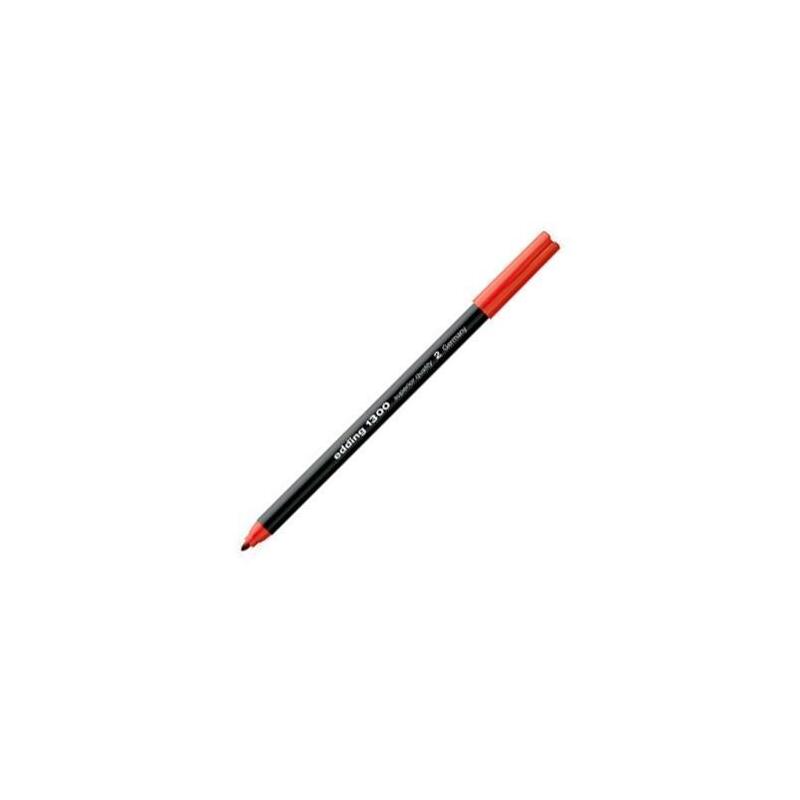 Pack De 10 Unidades Edding Rotulador Punta De Fibra 1300 Rojo