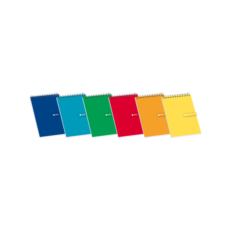 Pack De 10 Unidades Enri Bloc De Notas Espiral Tapa Blanda 12º 4x4 - Hojas Cuadriculadas - Tamaño Compacto - Ideal Para