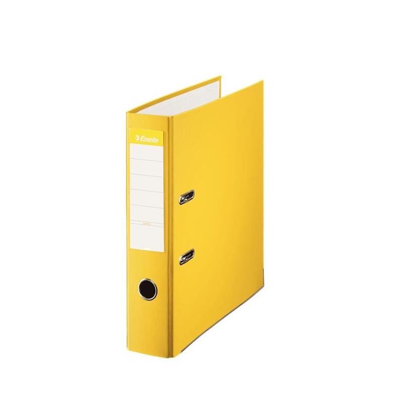 Pack De 10 Unidades Esselte Archivador De Palanca - Formato Folio - Lomo 75mm - Capacidad Para 500 Hojas - Color Amarillo