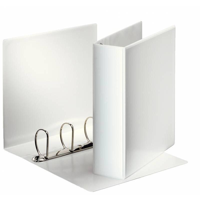 Pack De 10 Unidades Esselte Carpeta Canguro Gama Basica 60mm - Mecanismo 4 Anillas Mixtas - 2 Bolsillos Exteriores - A4 - Blanco