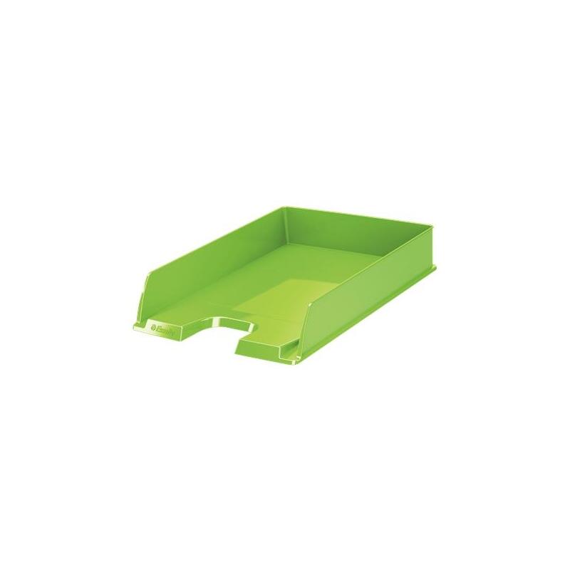 Pack De 10 Unidades Esselte Europost Vivida Bandeja Portadocumentos -  Formato Vertical - A4 - Espacio Para Etiqueta Identificativa - Color Verde