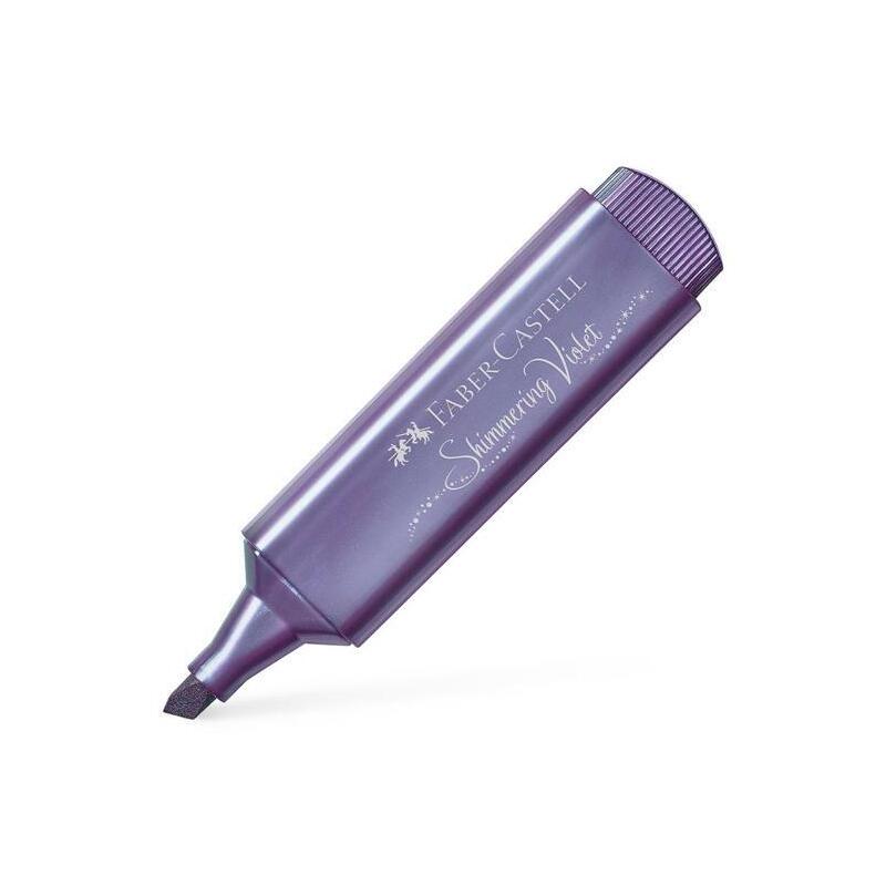 Pack De 10 Unidades Faber - Castell Marcador Textliner 46 Metálico Violeta