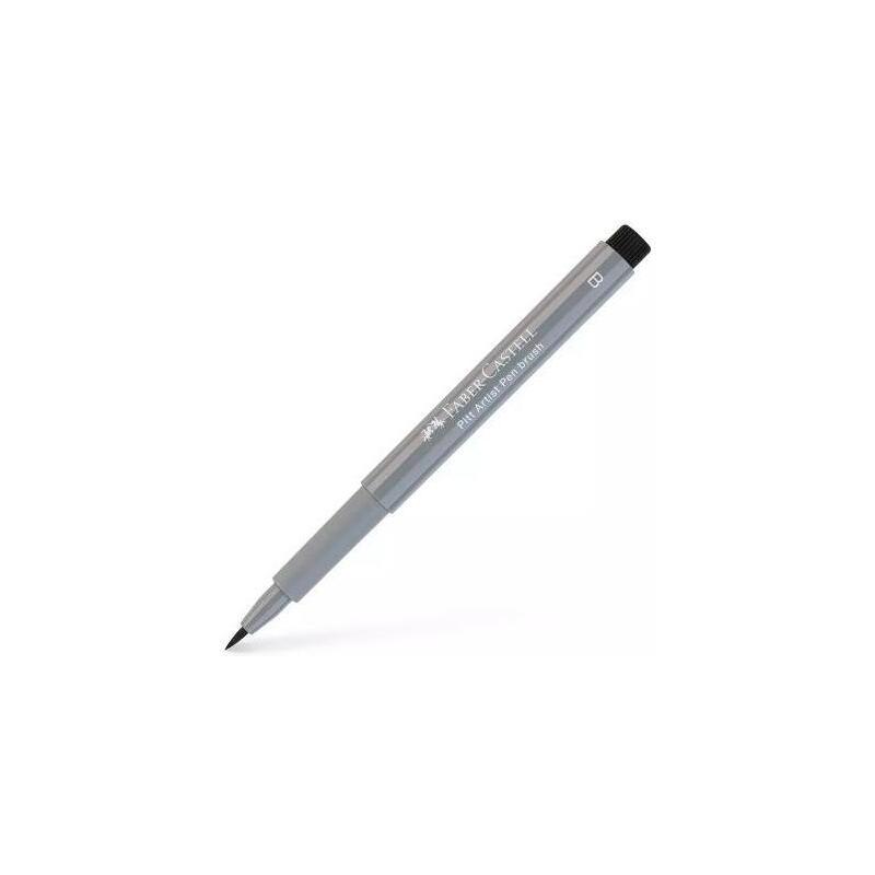 Pack De 10 Unidades Faber Castell Rotulador Pitt Artist Pen Brush Punta Pincel Gris Frío Iii