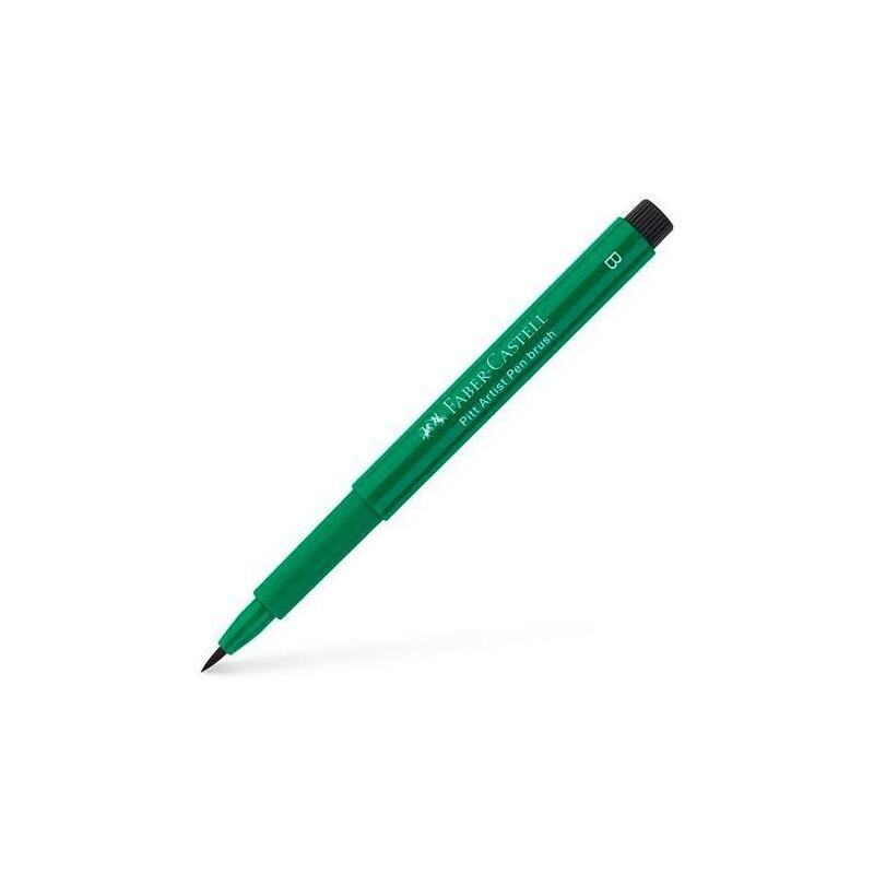 Pack De 10 Unidades Faber Castell Rotulador Pitt Artist Pen Brush Verde Ptalocianina Oscuro