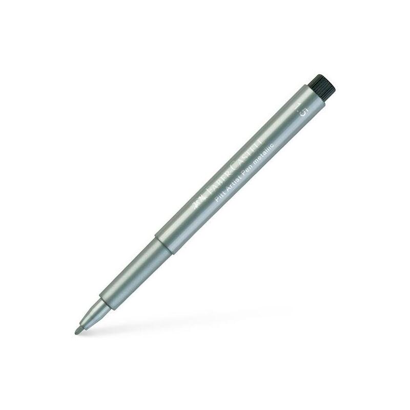Pack De 10 Unidades Faber Castell Rotulador Pitt Artist Pen Metallic 1,5mm Plata