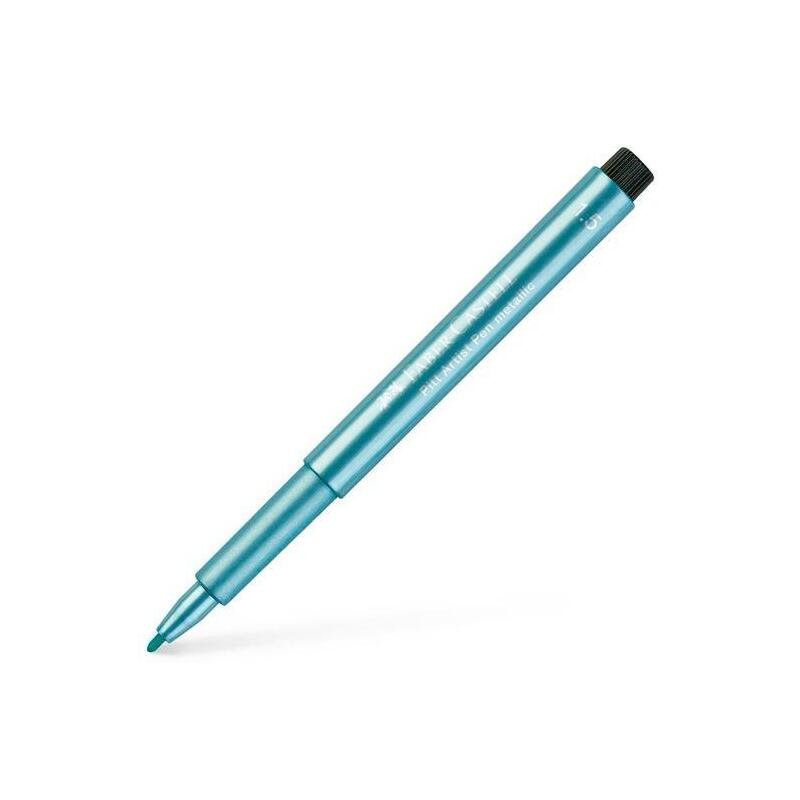 Pack De 10 Unidades Faber Castell Rotulador Pitt Artist Pen Metallic Azul Metálico