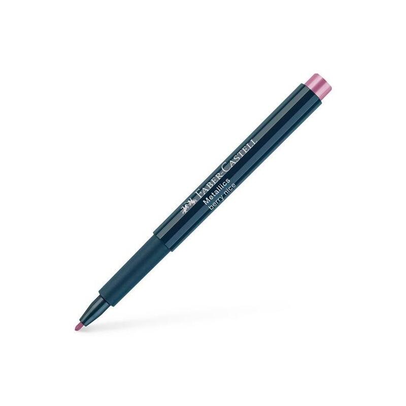 Pack De 10 Unidades Faber Castell Rotulador Punta De Fibra Metallics Marker Berry Nice