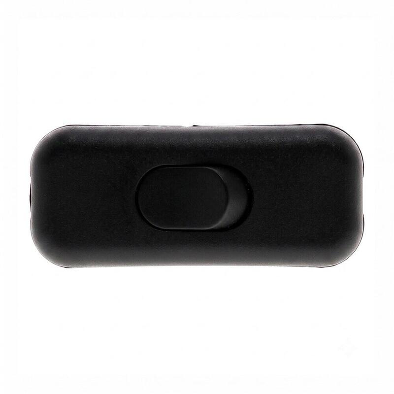 Pack De 10 Unidades - Interruptor De Paso, Plano, 2 A 250 V, Negro, Retractilado