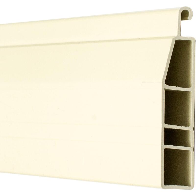 Pack De 10 Unidades - Lama Persiana Final Pr24 Para 39 Mm / 52 Mm Marfil 52 Mm X 12 Mm X 2 M