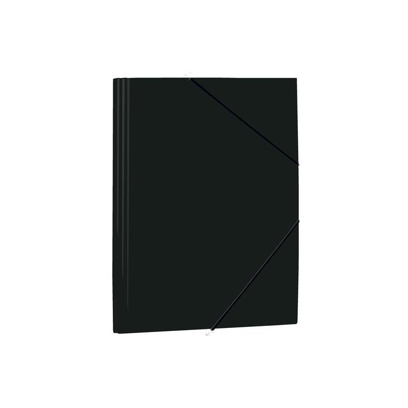 Pack De 10 Unidades Mariola Carpeta Con Gomas Y Solapas Folio Polipropileno 450 Micras Negro