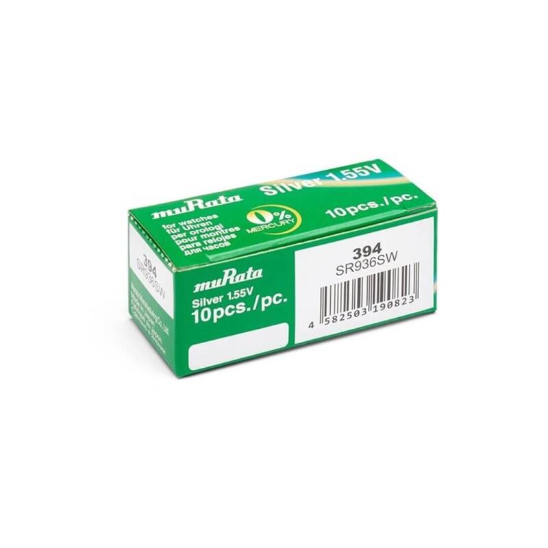 Pack De 10 Unidades Murata Pila Oxido Plata (394) Sr936sw Blister*1 10 Pilas