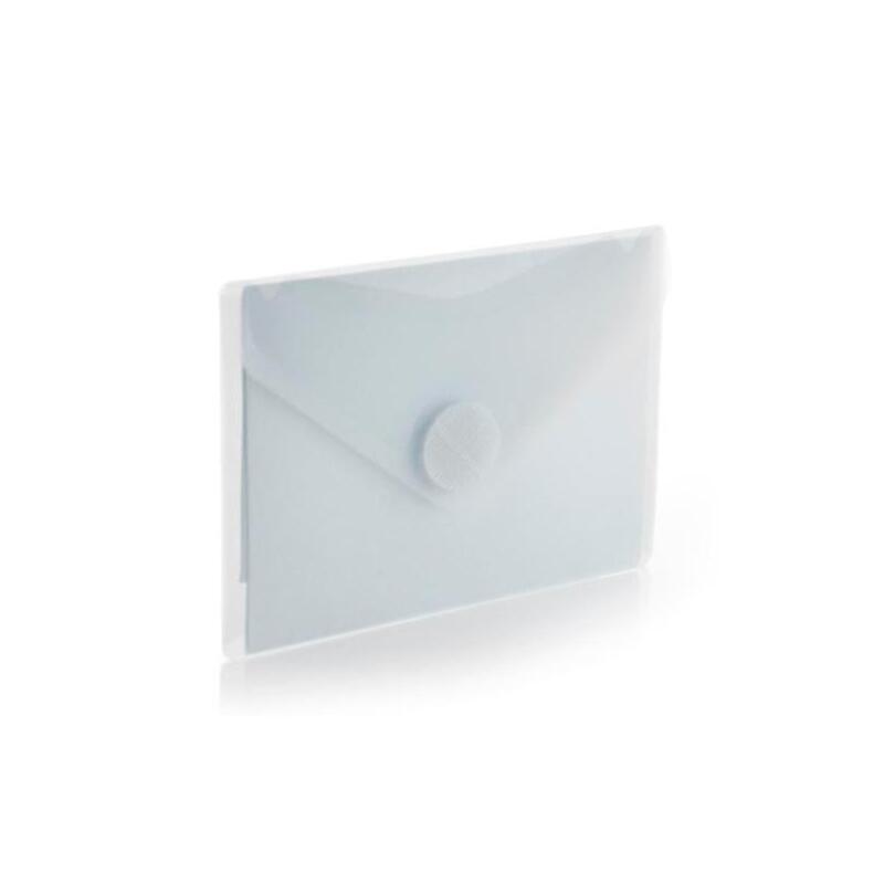Pack De 10 Unidades Office Box Sobre Con Velcro V-Lock A7 Horizontal Classic Pp Cristal Translúcido