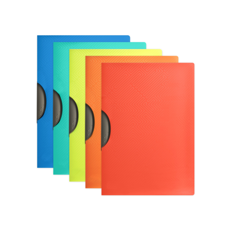 Pack De 10 Unidades Oxford Urban A4 Carpeta De Plastico Rigido Translucido - Con Clip Para Documentos - Tamaño A4 -