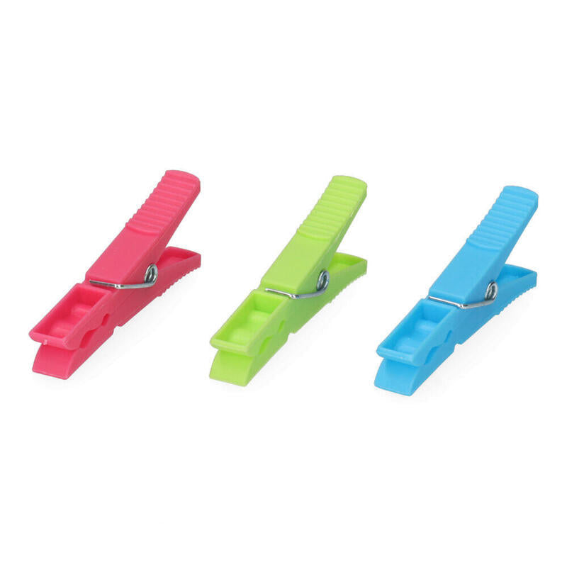Pack De 10 Unidades - Pack 12 Pinzas De Plastico Gigante Edm 8,8x3,3x1,2cm.