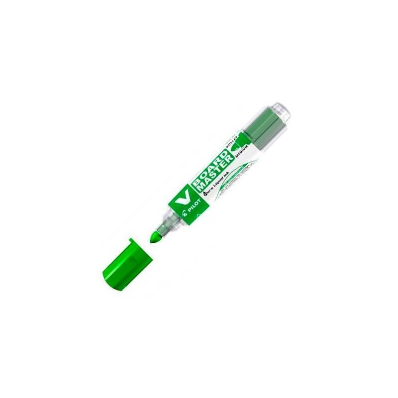 Pack De 10 Unidades Pilot Rotulador Pizarra Blanca V Board Master Recargable Verde