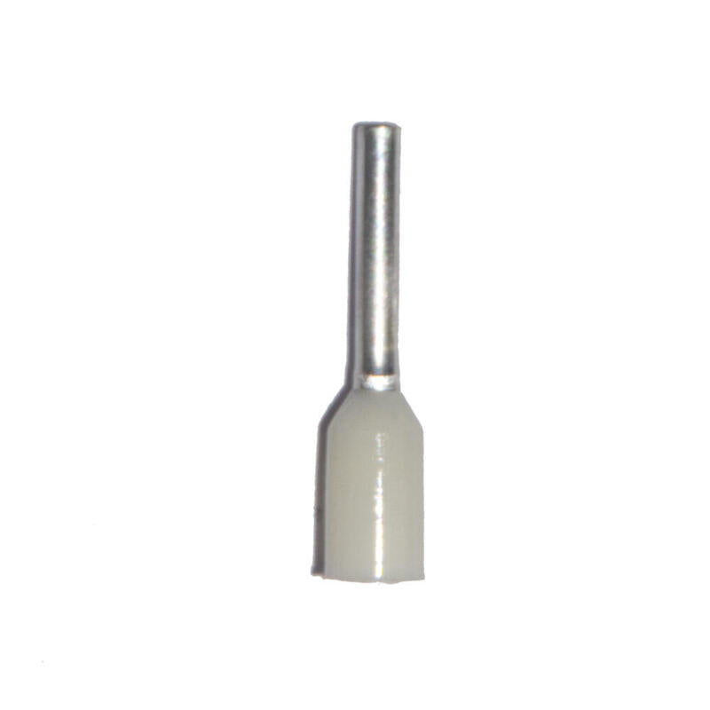 Pack De 10 Unidades - Puntera Aislada 00,50 Mm², Blanca, 100 Uds