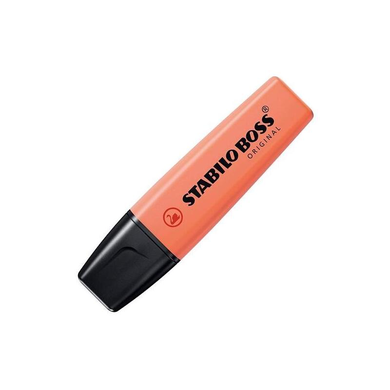Pack De 10 Unidades Stabilo Boss Marcador Fluorescente Coral Meloso