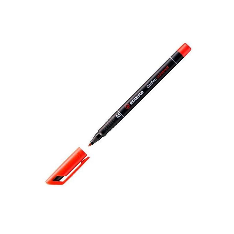 Pack De 10 Unidades Stabilo Marcador Permanente Ohpen Universal M Punta Media 1.0mm Rojo