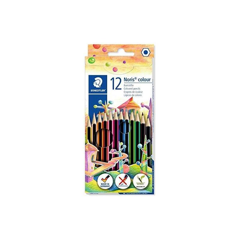Pack De 10 Unidades Staedtler Lápiz Noris Colour Wopex Ecológico Estuche De 12