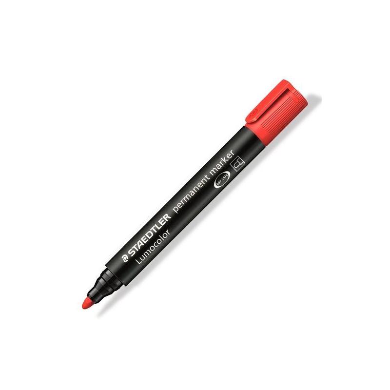 Pack De 10 Unidades Staedtler Marcador Permanente Lumocolor 352-2 Rojo