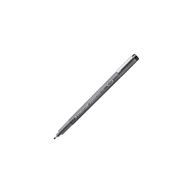 Pack De 10 Unidades Staedtler Rotulador Calibrado Pigment Liner 1.2mm Negro