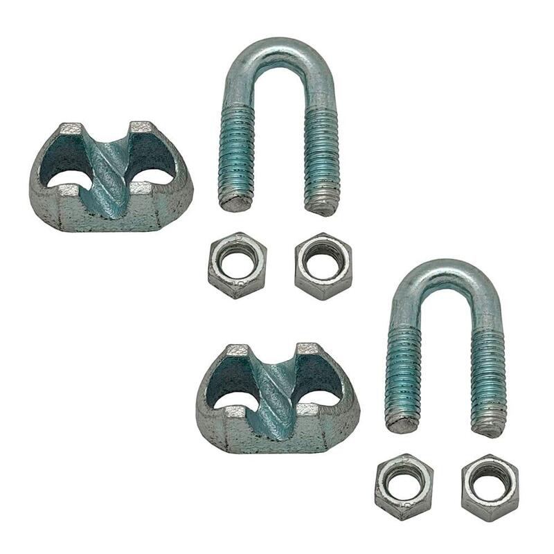 Pack De 10 Unidades - Sujetacable Din-741 Sjt01, Acero Galvanizado, M4, 1/8". 2 Unidades