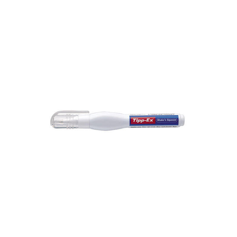 Pack De 10 Unidades Tipp-Ex Shake'N Squeeze Lapiz Corrector 8ml - Formula De Secado Rapido - Punta Metalica