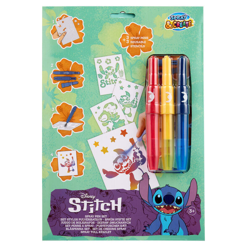 Pack De 12 Unidades - Aerografo Stitch Disney