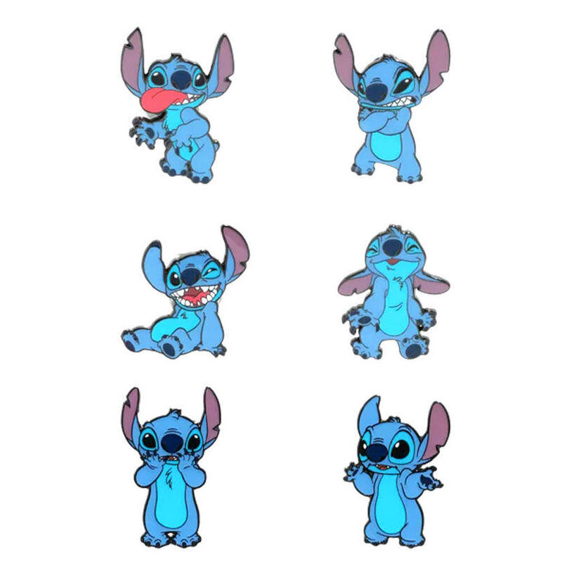 Pack De 12 Unidades - Blind Box Enamel Pin Disney Stitch Surtido
