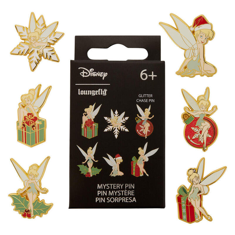 Pack De 12 Unidades - Blind Box Mystery Enamel Pin Holiday Campanilla Peter Pan Disney Loungefly