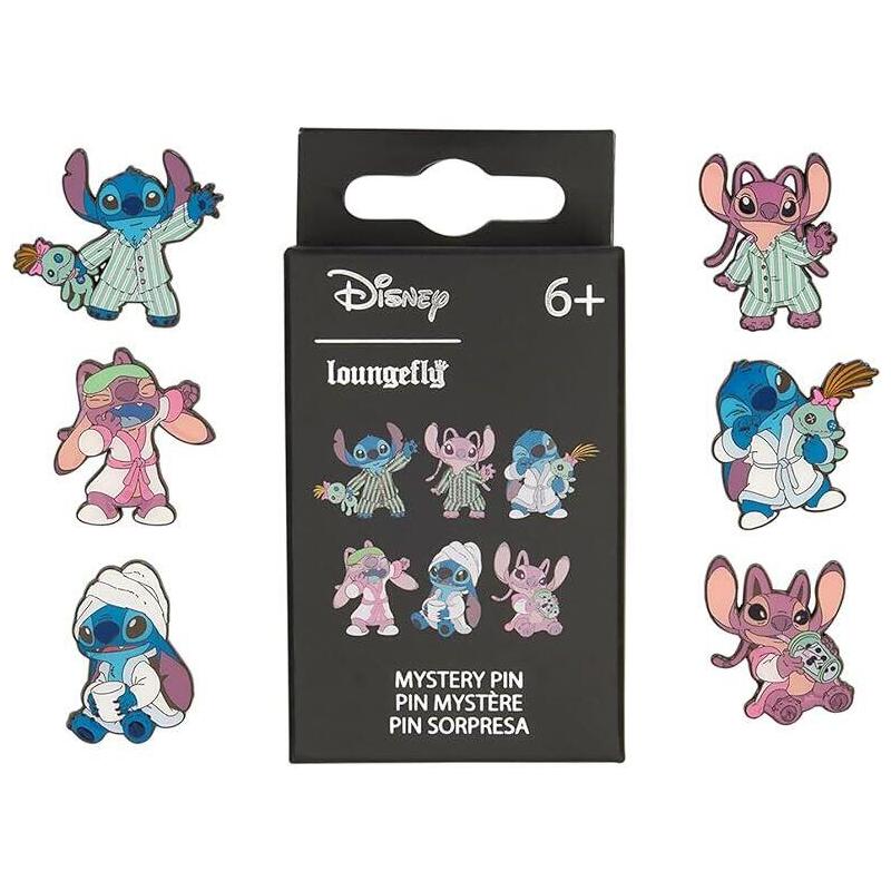 Pack De 12 Unidades - Blind Box Mystery Enamel Pin Stitch & Angel Stitch Disney Loungefly Surtido