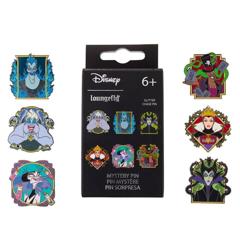 Pack De 12 Unidades - Blind Box Mystery Enamel Pin Villains Disney Loungefly Surtido