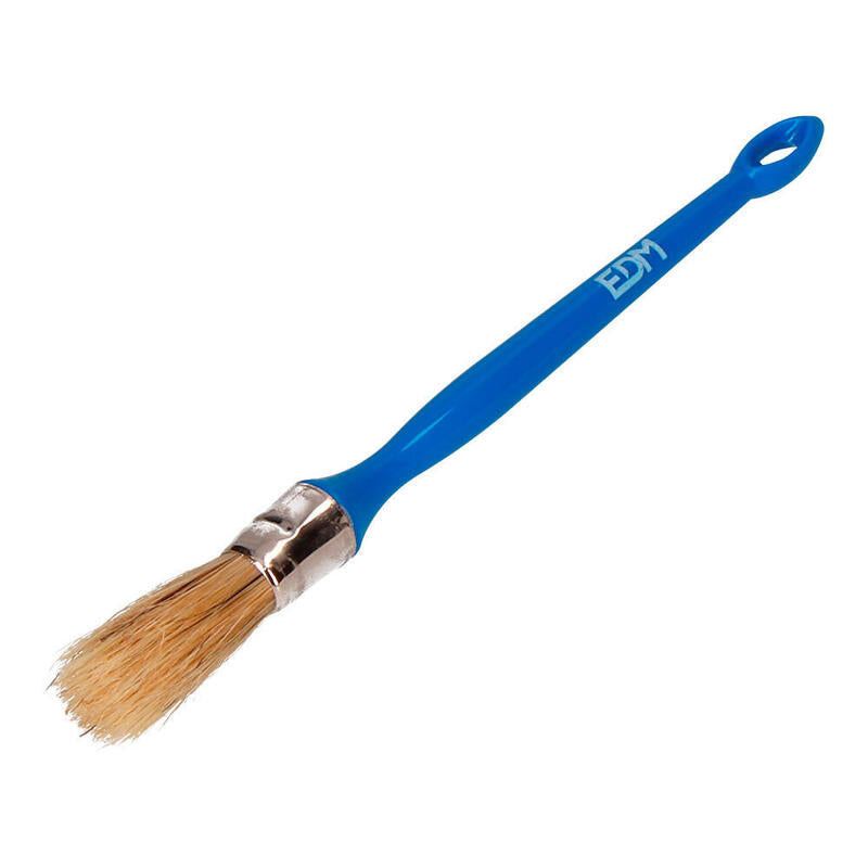 Pack De 12 Unidades - Brocha Redonda N°6 Ø6mm Especial Para Todo Tipo De Pinturas Y Barnices. Edm