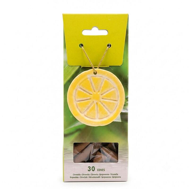 Pack De 12 Unidades - Conos De Incienso Citronela Con Quemador, 30 Uds