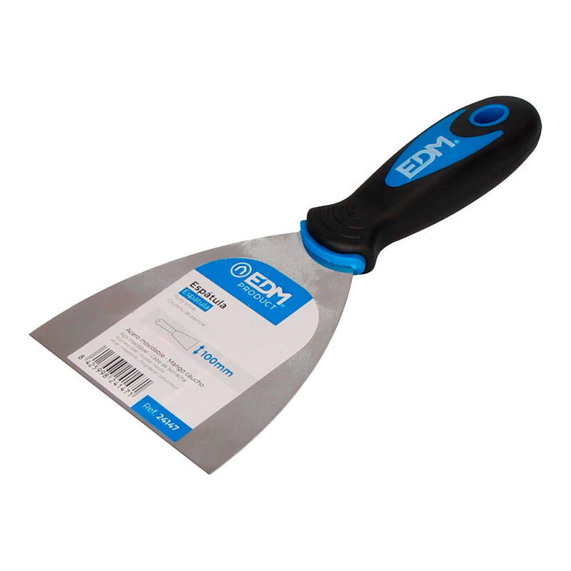 Pack De 12 Unidades - Espatula Profesional Mango Caucho 100mm Edm