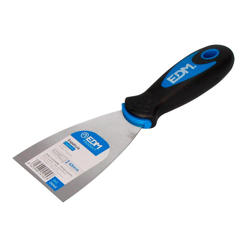 Pack De 12 Unidades - Espatula Profesional Mango Caucho 63mm Edm